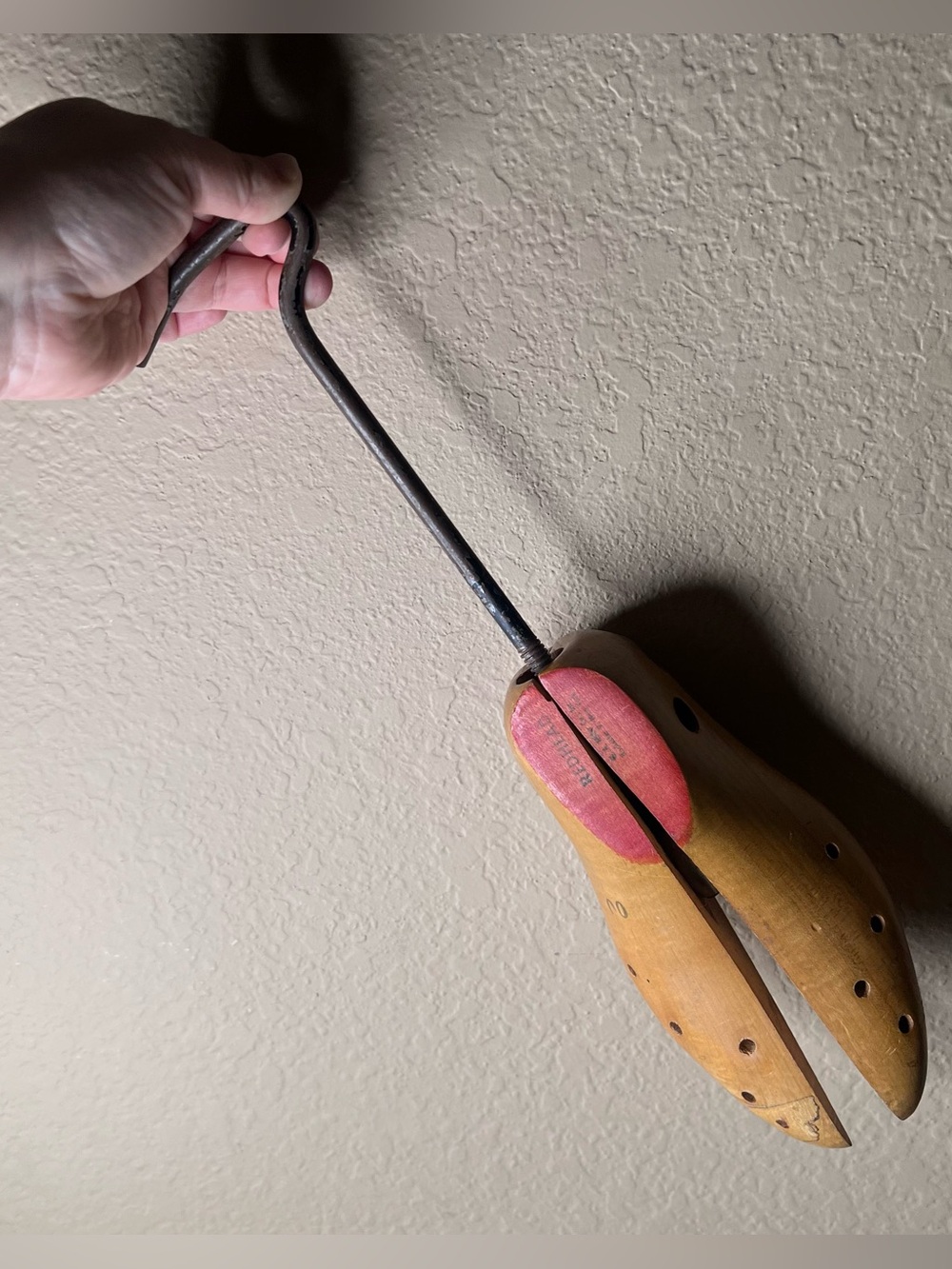 Vintage 1950s Redhead Wooden Shoe Stretcher, Rochester NY